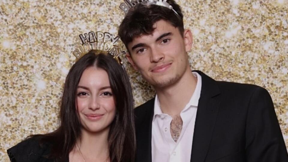 Lucas Demitra s partnerkou Vanesou Jakúbekovou