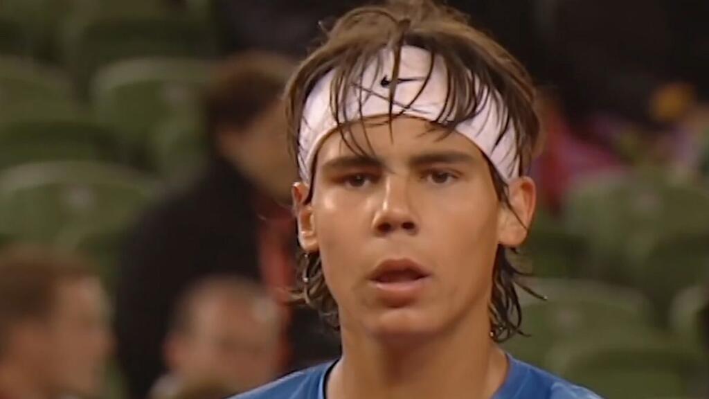 Mladý Rafael Nadal v začiatkoch jeho kariéry.