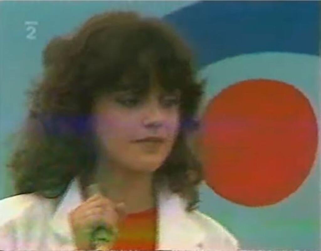 Lucie Bílá počas spartakiády v roku 1985.