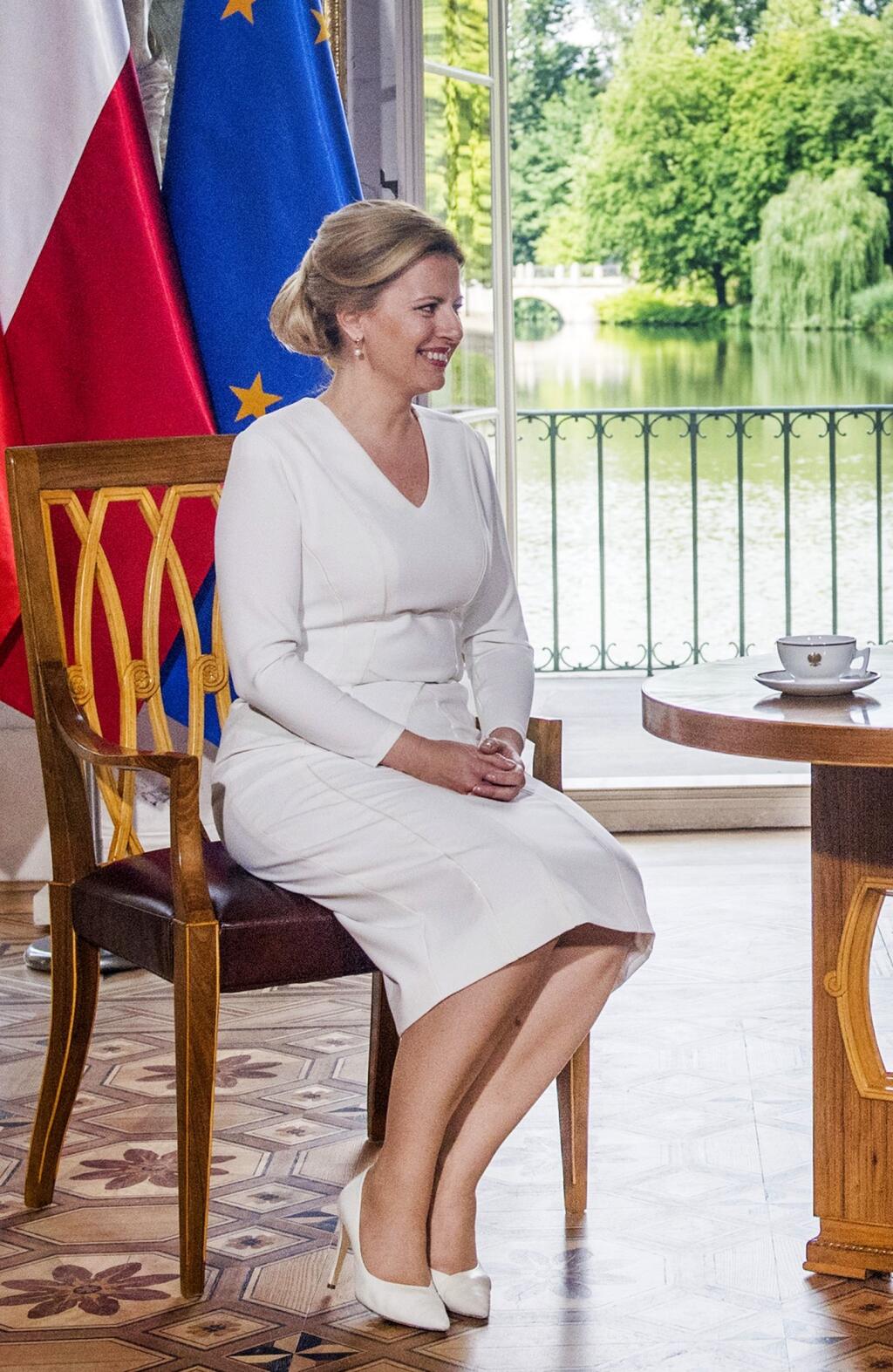 Slovenská prezidentka Zuzana Čaputová a poľský premiér Mateusz Morawiecki počas stretnutia 15. júla 2019 vo Varšave. FOTO TASR - Martin Baumann