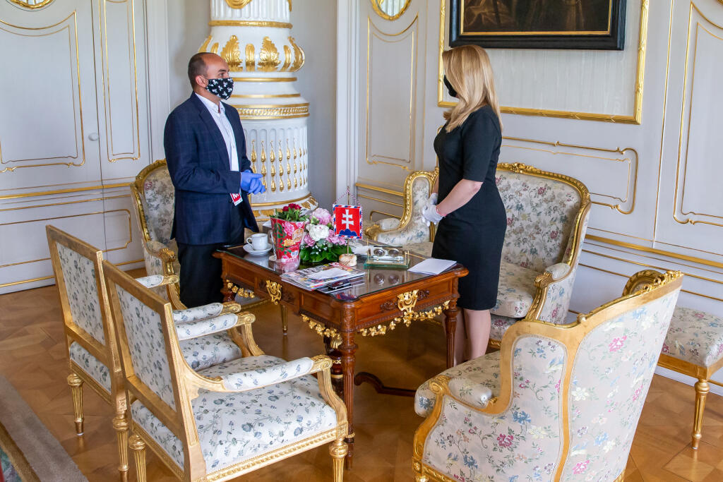 Na snímke je Zuzana Čaputová v Prezidentskom paláci v Bratislave.