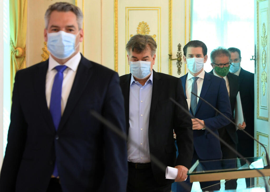 Sebastian Kurz Karl Nehammer Werner Kogler 