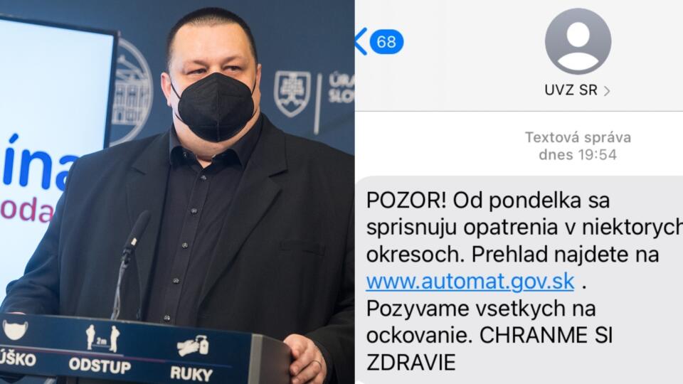 Takéto esemesky posielal úrad Slovákom už tento mesiac.