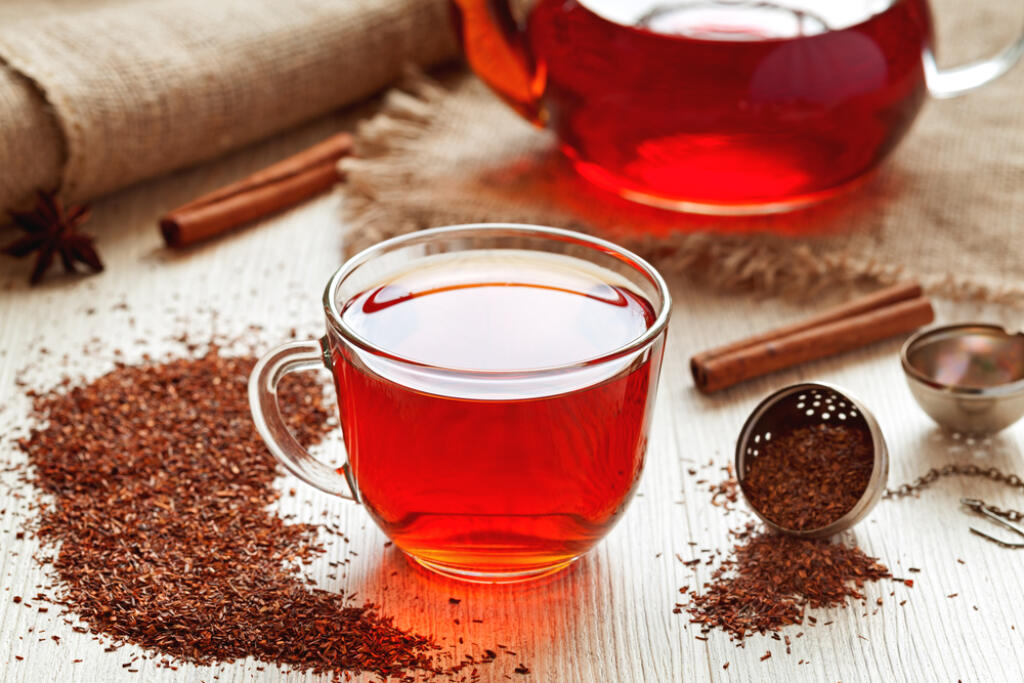 Cup,Of,Healthy,Traditional,Herbal,Rooibos,Red,Beverage,Tea,With