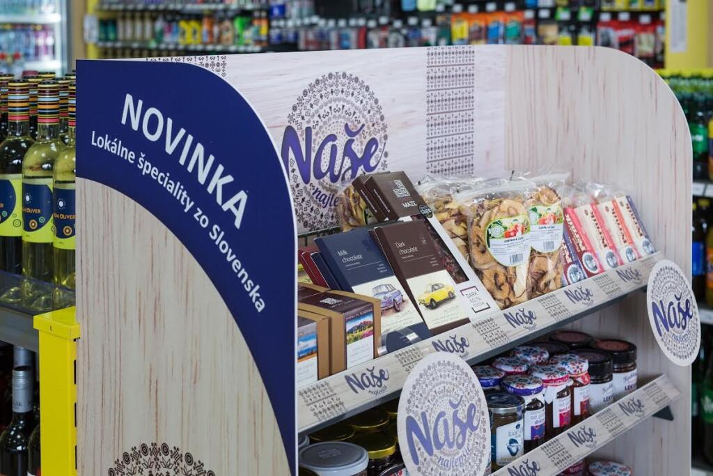 Slovnaft má privátnu značku Naše najlepšie pre domáce potraviny na čerpačkách