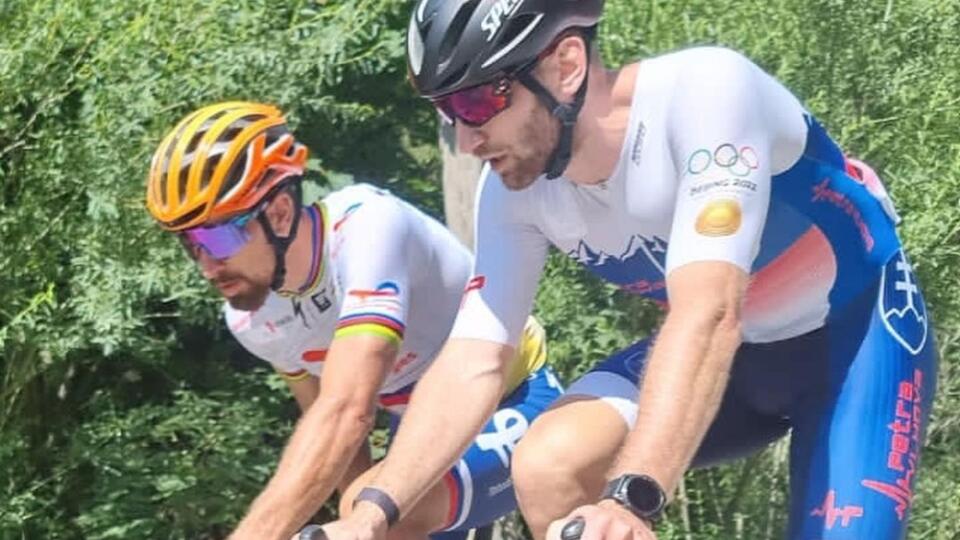 Kondičný tréner Šimon Klimčík si zatrénoval s Petrom Saganom.