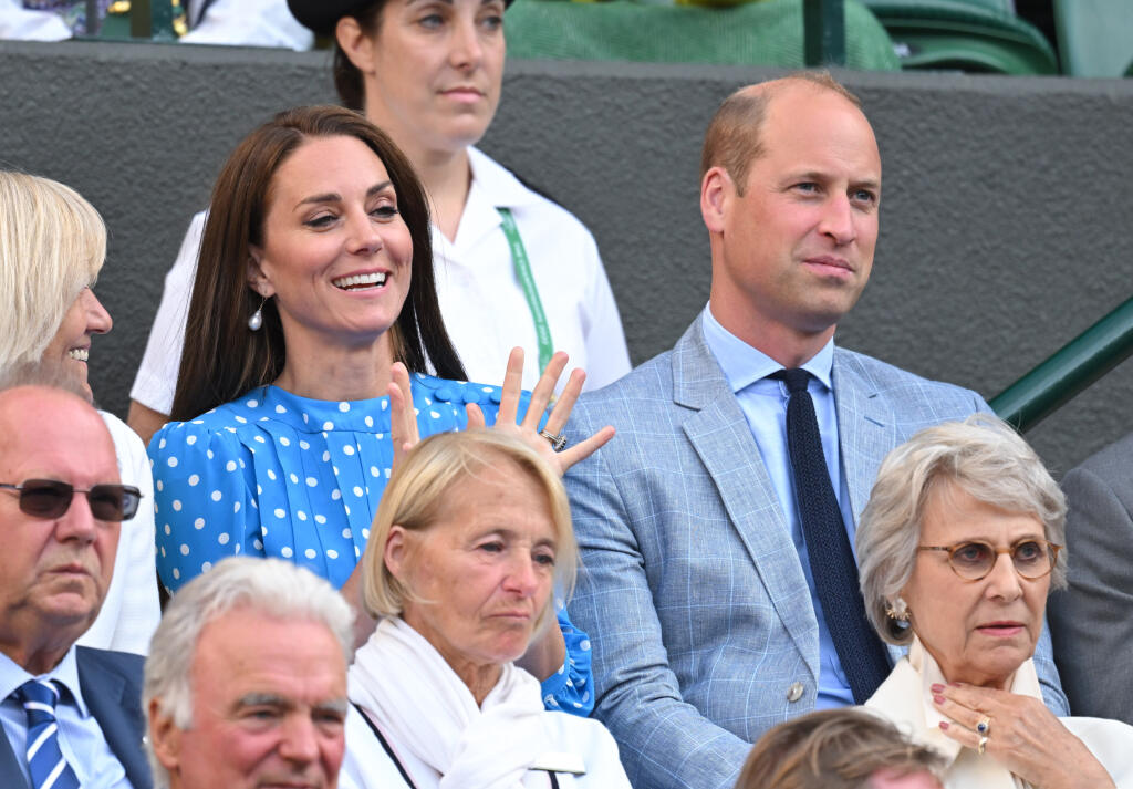 Vojvodkyňa Kate štvrťfinálové zápasy Wimbledonu prežívala naplno.