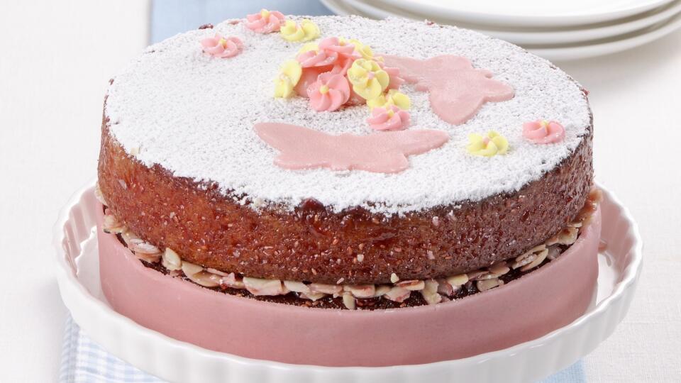 Mandľová torta s marcipánom