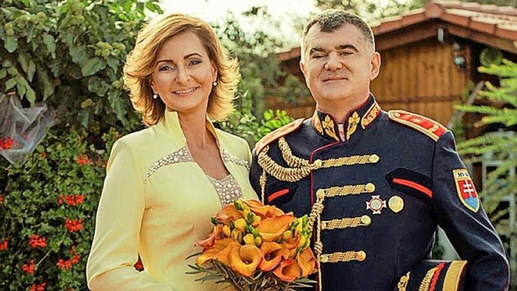 Danica s manželom Alexandrom v ich sobášny deň.