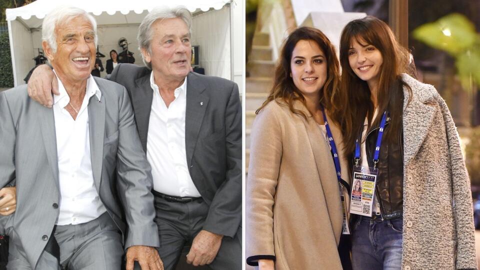 Jean-Paul Belmondo, Alain Delon, Anouchka Delon, Annabelle Belmondo