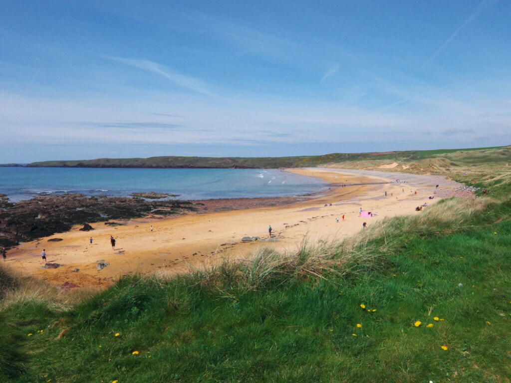 The,Sandy,Beach,At,Freshwater,West,,Pembrokeshire,,Wales,,Uk.