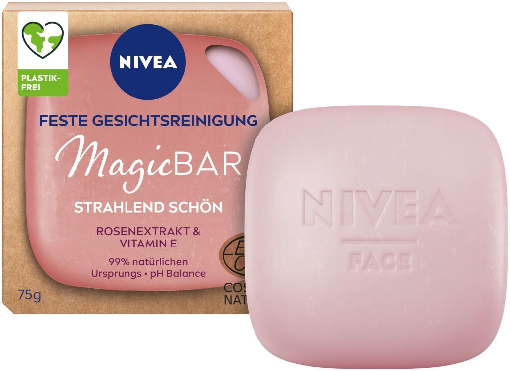 Čistiace mydlo obsahuje ružové extrakty, ktoré pleť hydratujú a rozžiaria, NIVEA, 6,49 €