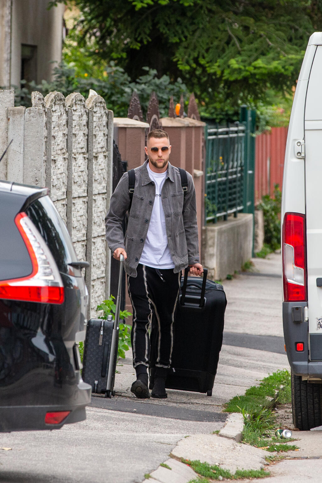 Zraz Slovenskej futbalovej reprezentácie v Senci. Na snímke je Milan Škriniar.
