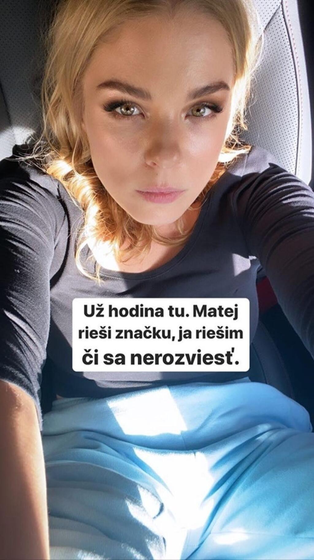 Takto sa vyjadrila Veronika na adresu svojho manžela, ktorý nacúval do dopravnej značky.