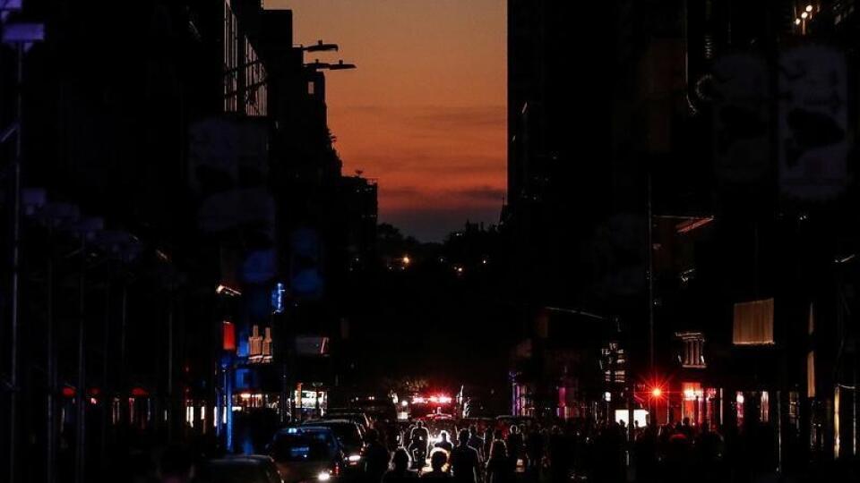 Výpadok elektriny v New Yorku