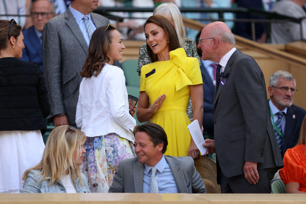 Kate a Martina Hingis si očividne mali čo povedať.