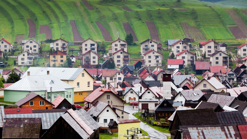Village Liptovska Teplicka, Slovakia