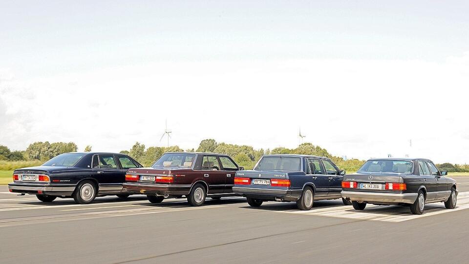 Buick Park Avenue (úplne vľavo), Toyota Crown