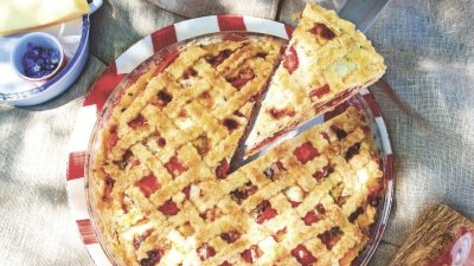 Mrežovník s mäsitými paradajkami a so smotanou