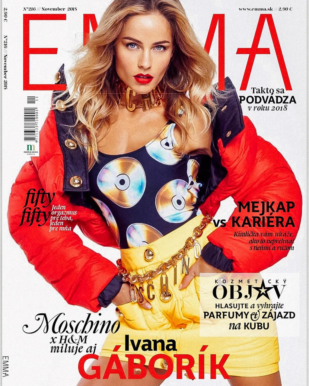 Ivana Gáborík zdobí titulku dámskeho časopisu.