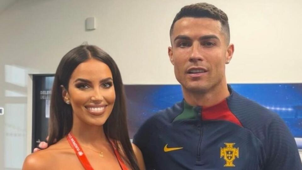 Ronaldo napokon povolil odfotiť sa našej krásnej športovej moderátorke Simome Leskovskej ktorá pracuje pre SFZ.