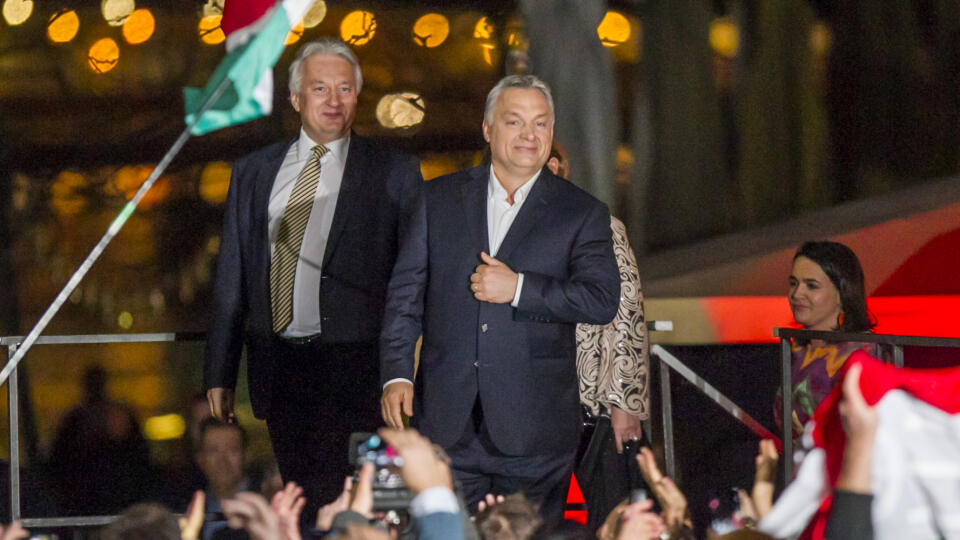 Na snímke -Prejav Viktora Orbána - VOĽBY 2018 - BUDAPEŠŤ - Hungary