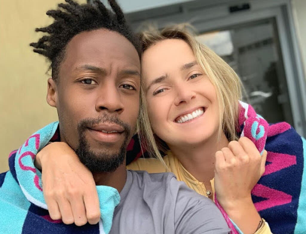 Gael Monfils a Elina Svitolinová.