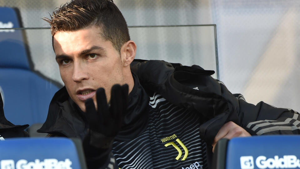 Cristiano Ronaldo na striedačke Juventusu.