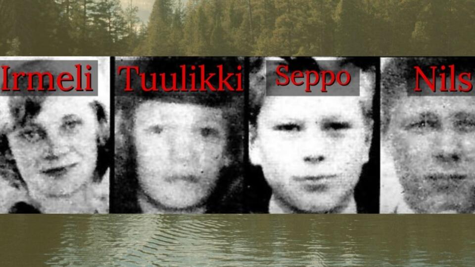 Zľava Irmeli Björklundová, Tuulikki Mäkiová, Seppo Boisman, and Nils Gustafsson.