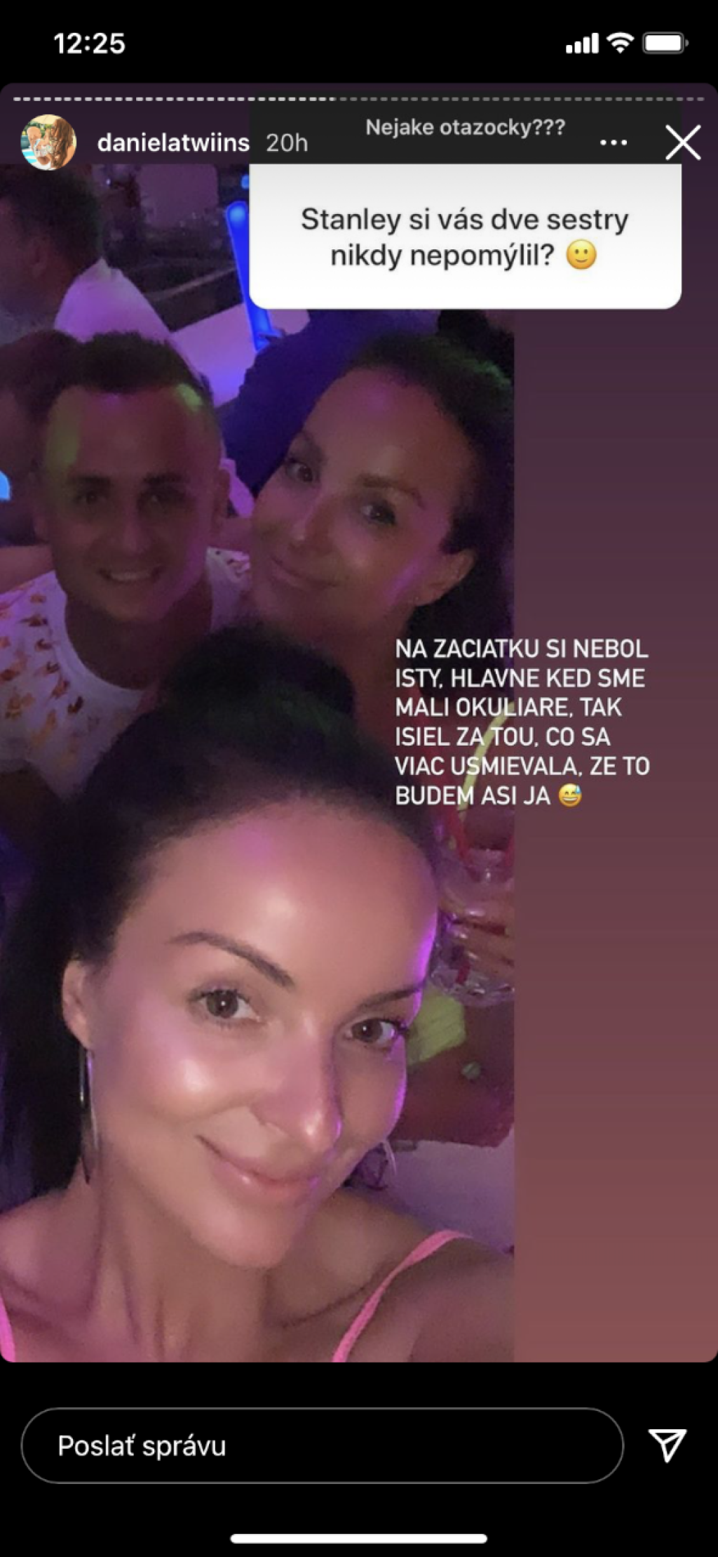 Daniela a Veronika Nízlové so Stanislavom Lobotkom.