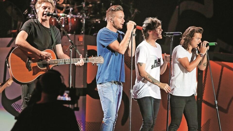 One Direction: Najbohatšia a najúspešnejšia chlapčenská skupina. Sprava doľava Harry Styles, Liam Payne, Niall Horan a Louis Tomlinson.