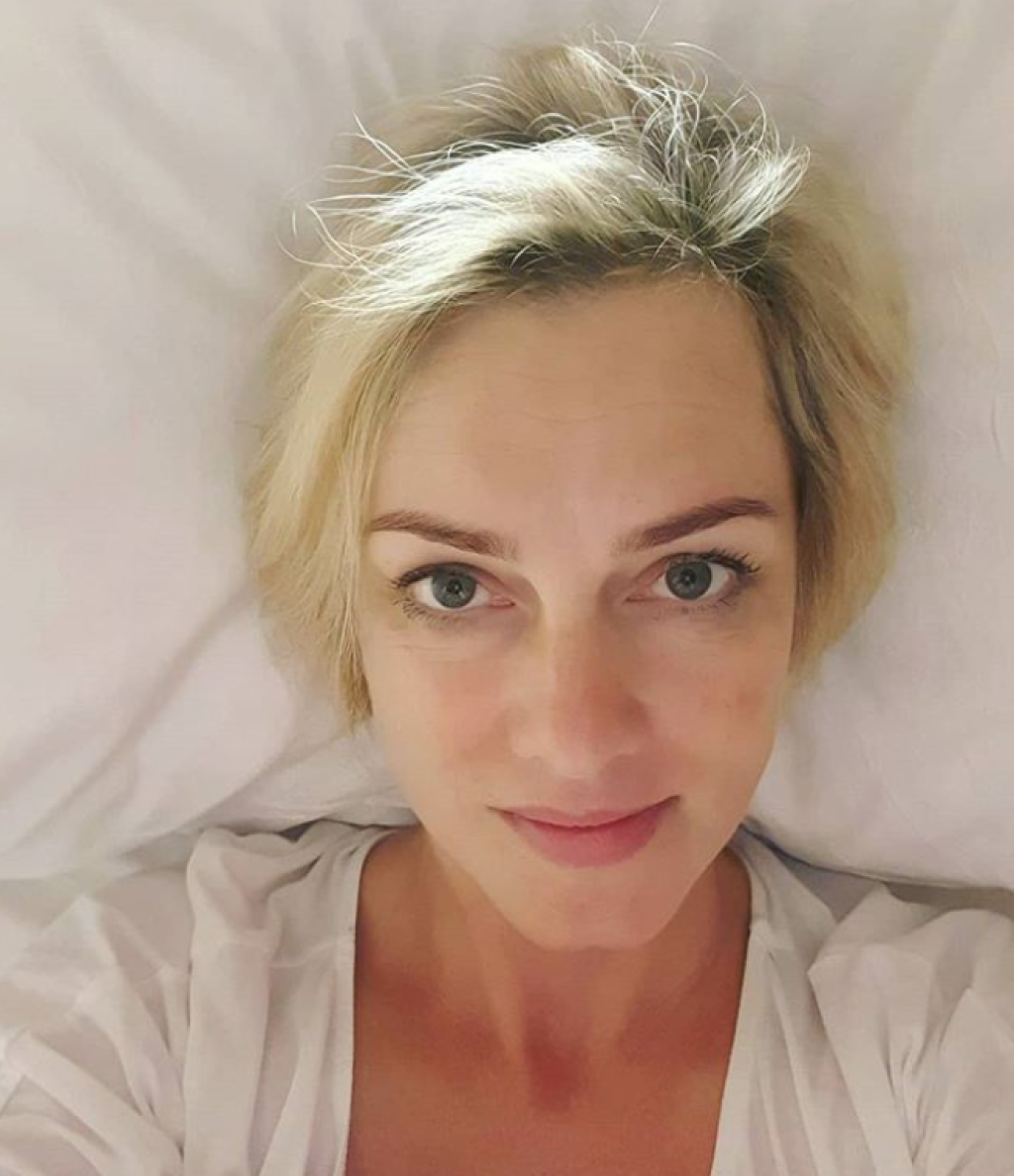 Monika Hilmerová poslala selfie z nemocnice.