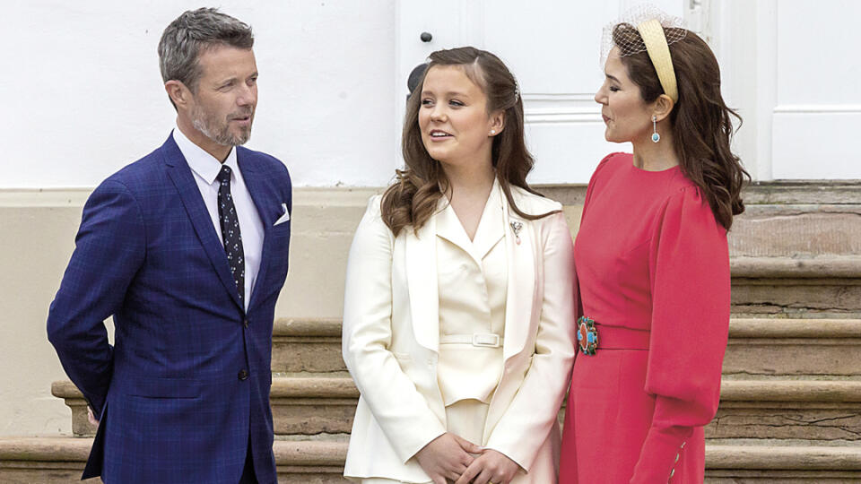 Korunný princ Frederik, jeho manželka Mary a ich dcéra princezná Isabella