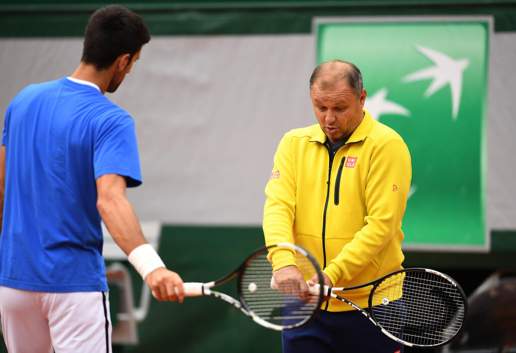 Marián Vajda a Novak Djokovič.