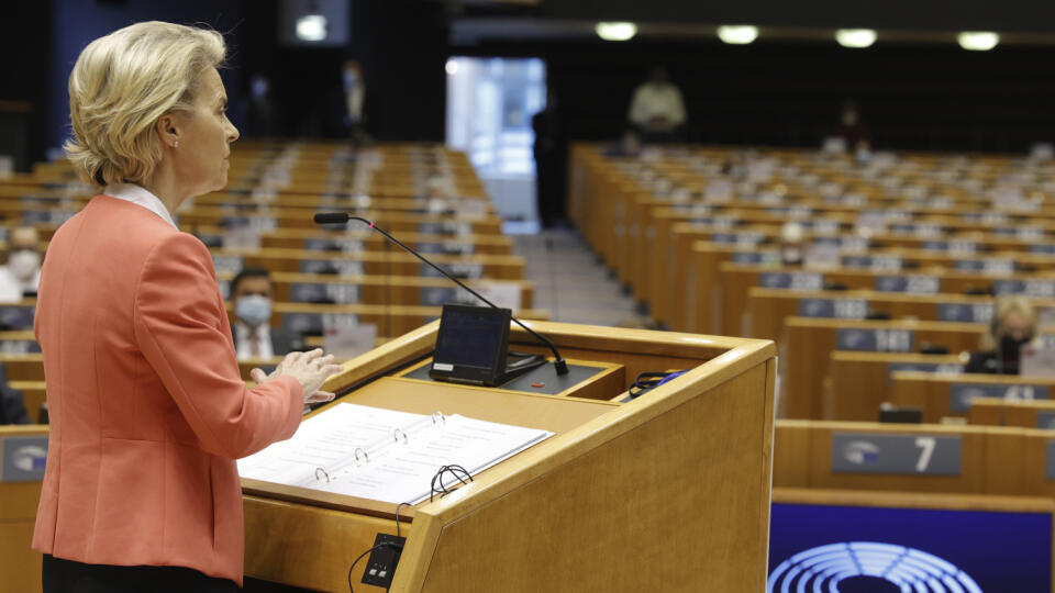 EBE 2 Brusel - Na snímke predsedníčka Európskej komisie (EK) Ursula von der Leyenová