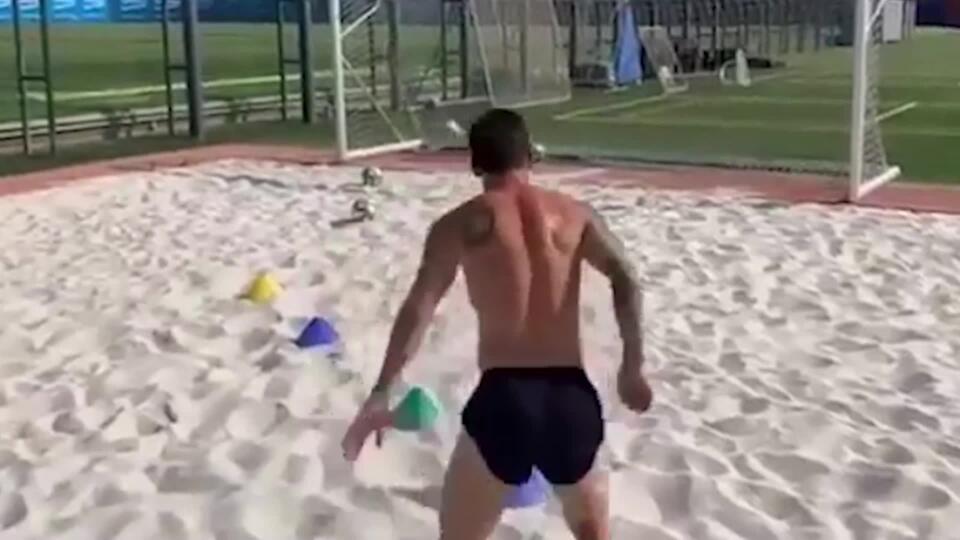 VIDEO: Zranený Messi dostáva poriadne zabrať. Takto maká na svojom skorom návrate do tímu!