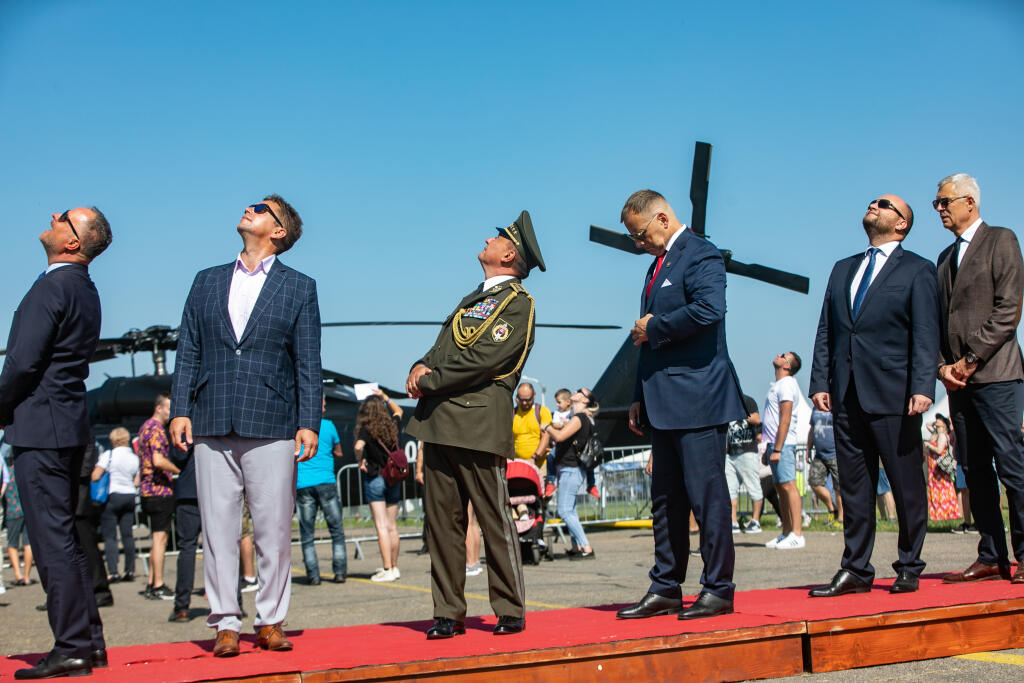 Medzinárodné letecké dni SIAF 2021 v Kuchyni. Na fotke Boris Kollár a Jaroslav Naď.