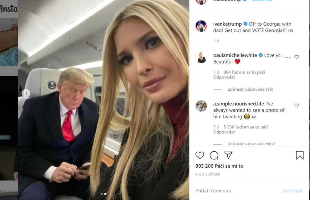 Ivanka otca v jeho konaní podporovala a podieľala sa na ňom významným spôsobom.
