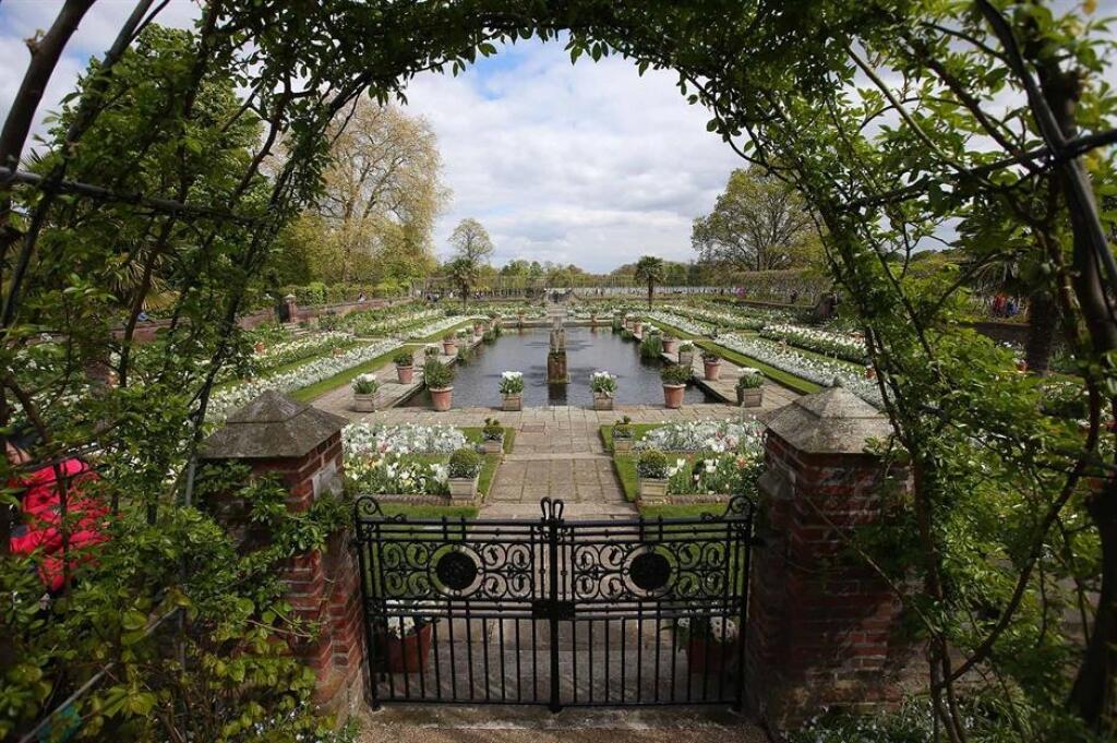 Záhrady okolo Kensingtonského paláca Diana milovala, najviac Sunken Garden s bazénom a kvetináčmi. VIAC V GALÉRII.