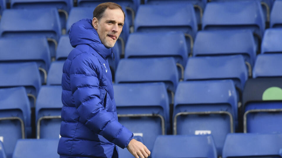 Na snímke tréner  Chelsea Thomas Tuchel.