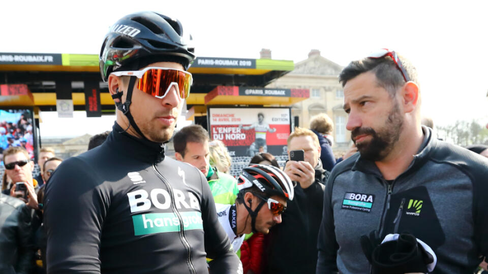 Sagan a jeho manažér Gabriele Uboldi sú nerozlučnou dvojicou.