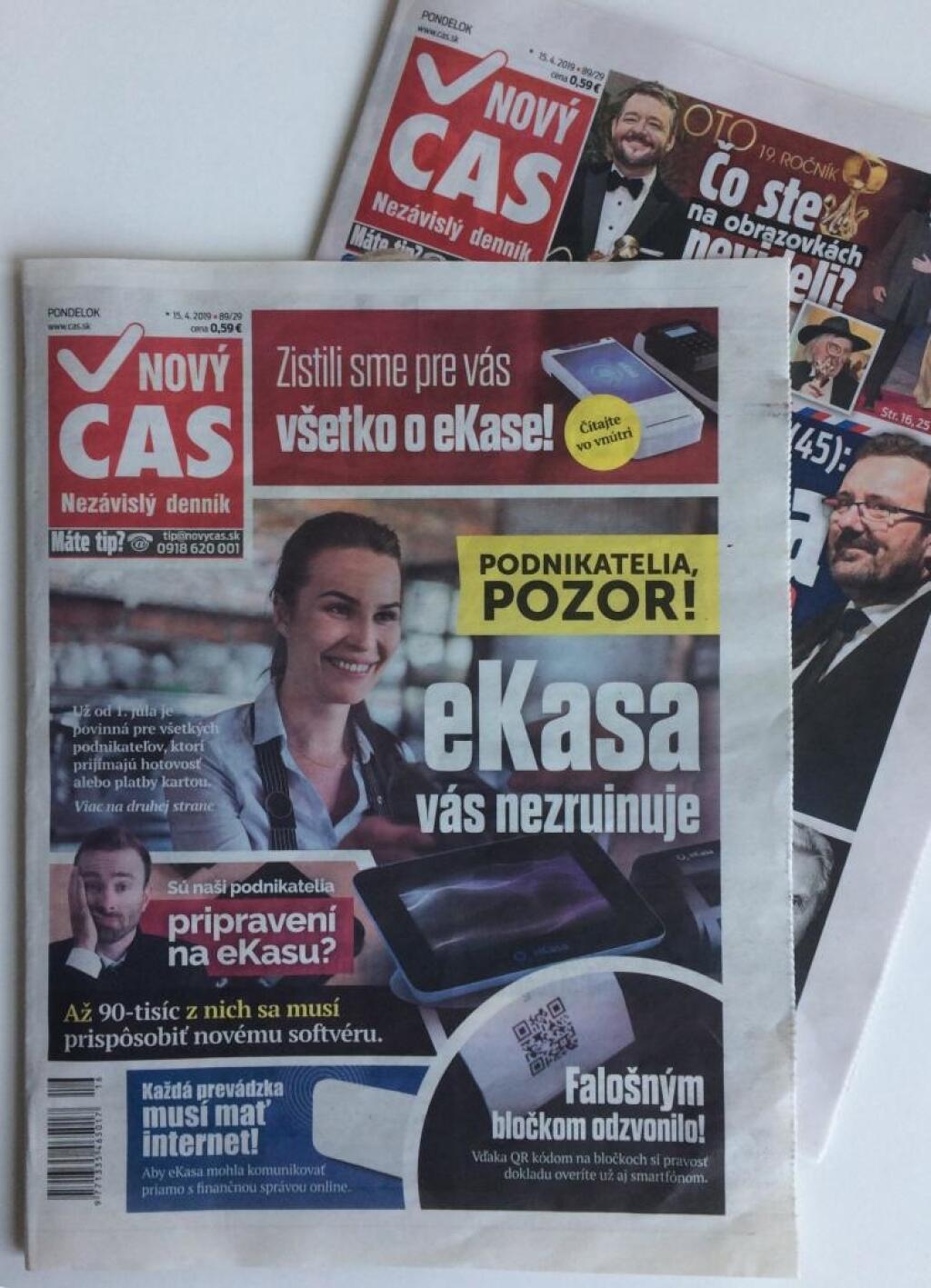 Nový Čas venoval celú obálku inzerentovi, reklamu si zaplatilo O2