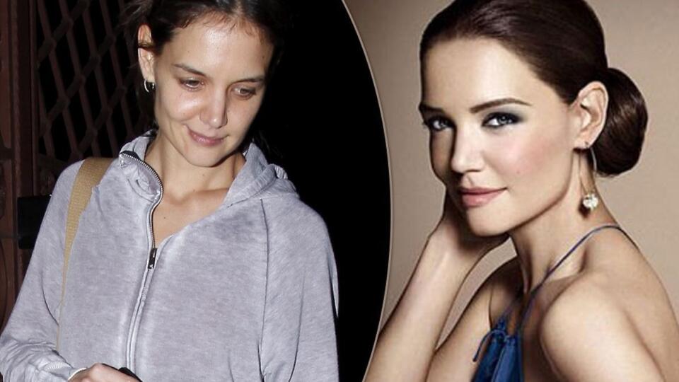 Katie Holmes v civile a na fotografii pre kampaň