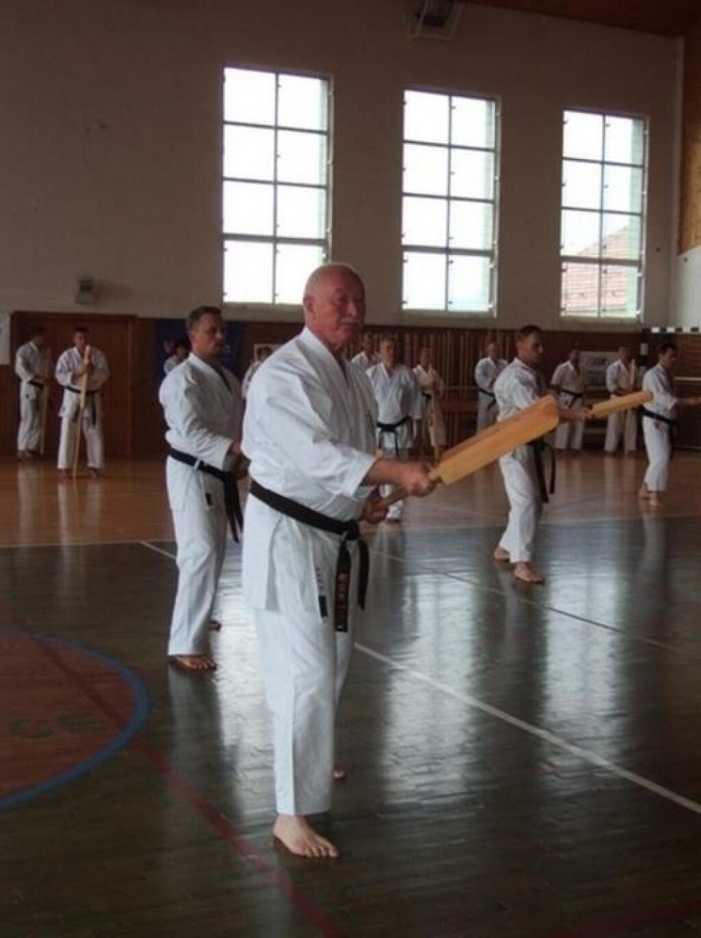 František Šebej a jeho tréning karate.