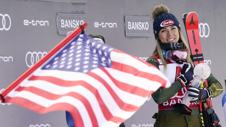 Na archívnej snímke z 26. januára 2020 americká lyžiarka Mikaela Shiffrinová.