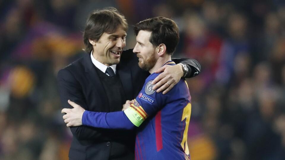 Antonio Conte a Lionel Messi.