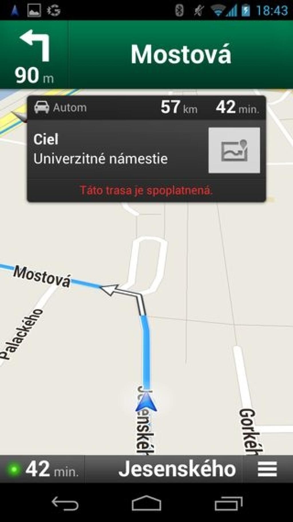Google spustil navigáciu na Slovensku