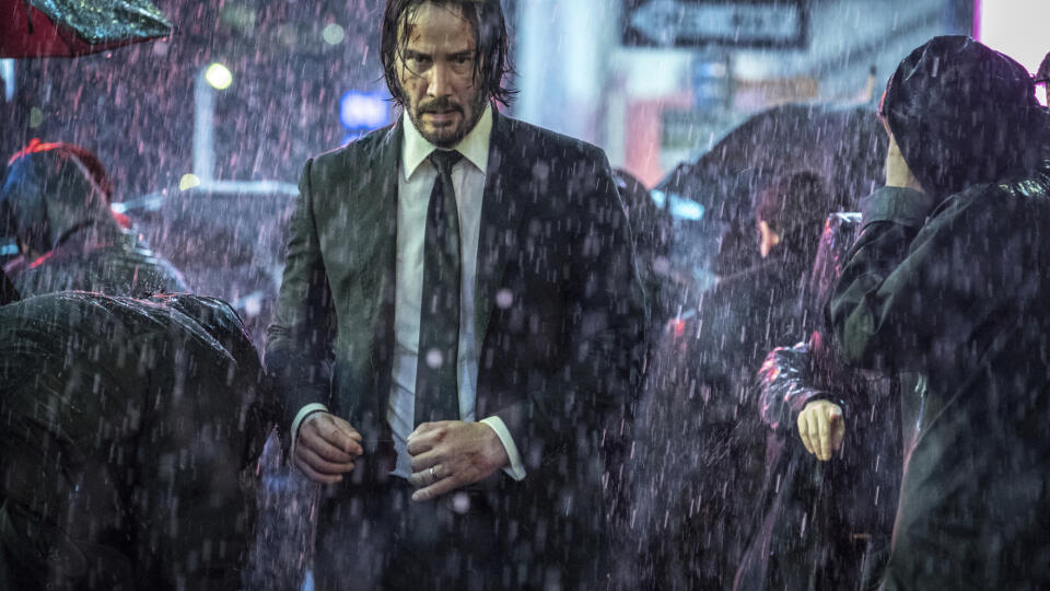 This image released by Lionsgate shows Keanu Reeves in a scene from "John Wick: Chapter 3 - Parabellum." (Niko Tavernise/Lionsgate via AP)