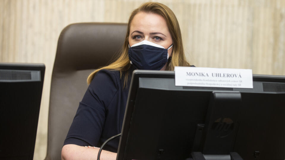 Monika Uhlerová na rokovaní Hospodárskej a sociálnej rady SR