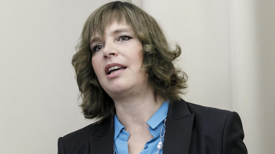 Na snímke ministerka investícií, regionálneho rozvoja a informatizácie SR Veronika Remišová počas konferencie Korupcia v eurofondoch, ktorú zorganizovalo Ministerstvo investícií, regionálneho rozvoja a informatizácie SR v Bratislave 23. júna 2022. FOTO TASR – Dano Veselský